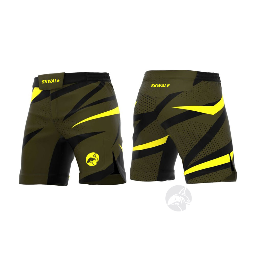 Ensemble Rash Manche Longue et Short "Rhyno" pour le MMA Skwale