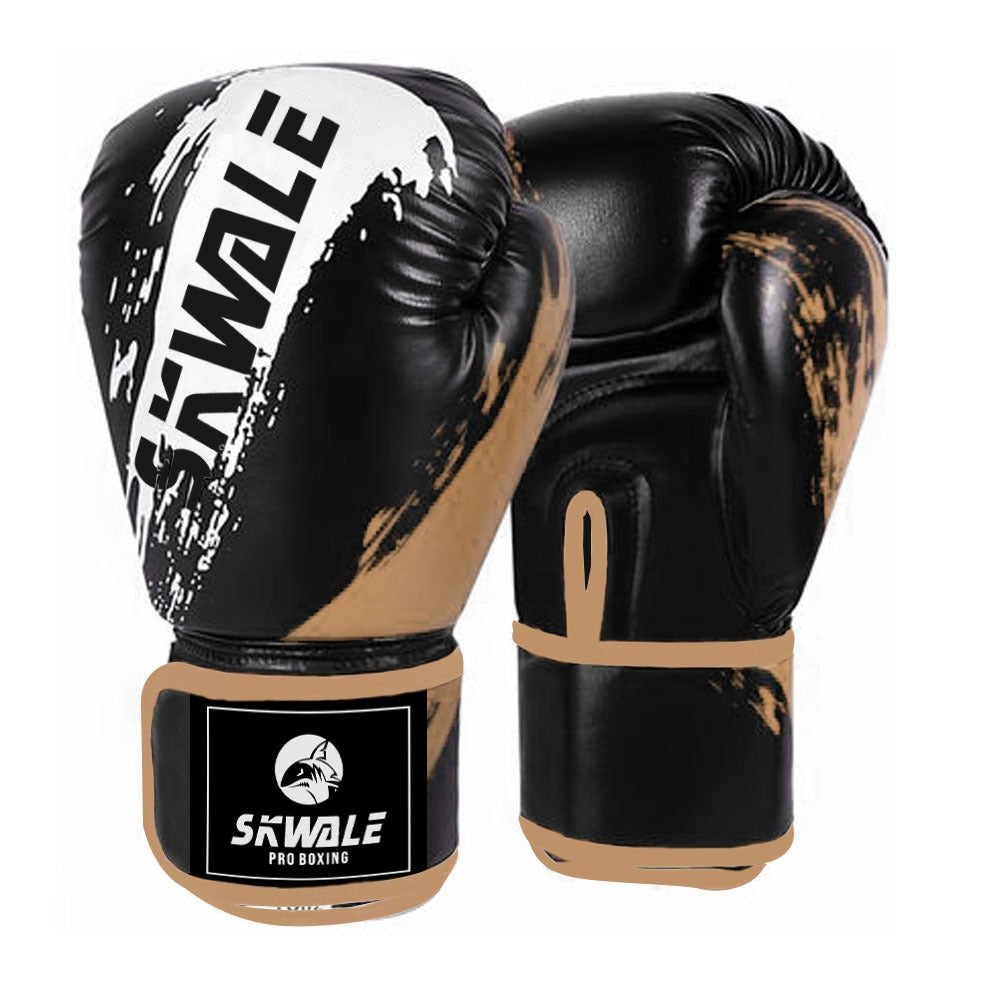 Skwale StrikeMaster Pro - Gants de Boxe en Cuir Véritable