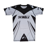 Rashguard pour Homme Manches Courtes "WSC" - Blanc/Noir