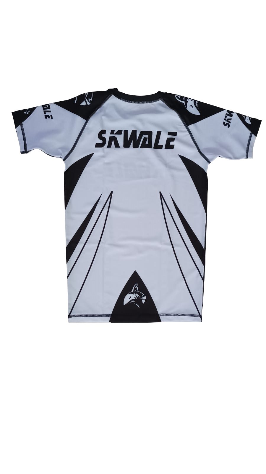 Rashguard pour Homme Manches Courtes "WSC" - Blanc/Noir