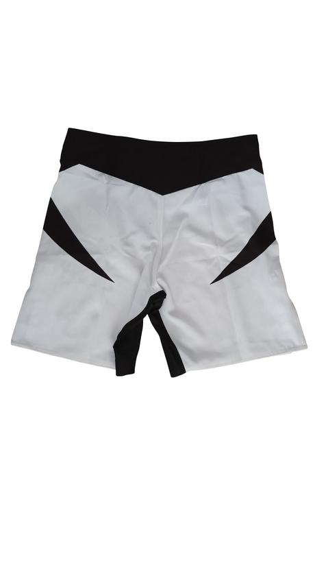 Short MMA d'entraînement WSC Classique - Blanc/Noir