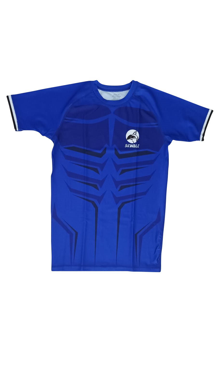 Rashguard pour Homme Manches Courtes "WSC" - Bleu