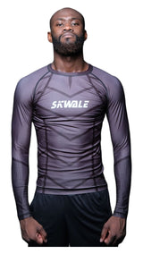 Rashguard pour Homme Manches Longues "Black Panther" - Gris