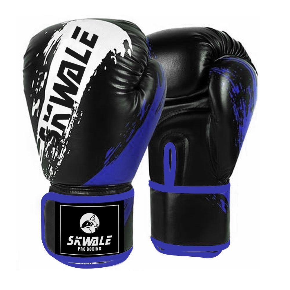 Skwale StrikeMaster Pro - Gants de Boxe en Cuir Véritable
